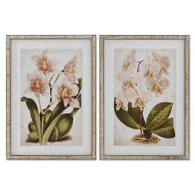 Painting Home ESPRIT Tropical Orchid 50 x 2,5 x 70 cm (2 Units) by Home ESPRIT, Prints on Canvas - Ref: S3055704, Price: 108,...