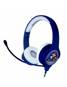 Auriculares con Micrófono OTL Technologies MARIO KART Azul Azul/Blanco de OTL Technologies, Auriculares con micrófonos - Ref:...