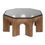 Mesa de Centro Home ESPRIT Cristal Madera de abeto 99 x 99 x 46 cm de Home ESPRIT, Mesas - Ref: S3055714, Precio: 517,94 €, D...