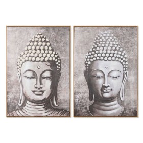 Painting Home ESPRIT Buddha Oriental 70 x 3,5 x 100 cm (2 Units) by Home ESPRIT, Prints on Canvas - Ref: S3055729, Price: 94,...