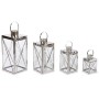 Lantern Home ESPRIT Silver Crystal Steel Chromed 22 x 20 x 50 cm (4 Pieces) by Home ESPRIT, Candelabras and candle holders - ...