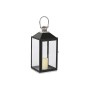 Lanterne Home ESPRIT Noir Argenté Verre Acier 18 x 18 x 41 cm (2 Pièces) de Home ESPRIT, Bougeoirs et chandeliers - Réf : S30...