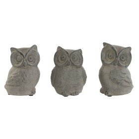 Decorative Figure Home ESPRIT Grey Owl Aged finish 10 x 9 x 14 cm (3 Units) by Home ESPRIT, Ornaments - Ref: S3055757, Price:...