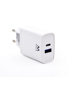 Cargador de Pared + Cable USB C Urban Factory GSC65UF Blanco | Tienda24 Tienda24.eu