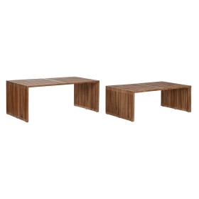 Jeu de 2 tables Home ESPRIT Naturel bois de teck 116 x 60 x 46 cm de Home ESPRIT, Tables - Réf : S3055776, Prix : 361,35 €, R...