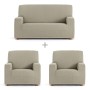 Sofa cover set Eysa TROYA Light brown 70 x 110 x 210 cm 3 Pieces by Eysa, Sofas & Couches - Ref: D1606835, Price: 77,61 €, Di...