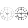 Reloj de Pared Home ESPRIT Blanco Negro Metal 60 x 3 x 60 cm (2 Unidades) de Home ESPRIT, Relojes de pared - Ref: S3055810, P...