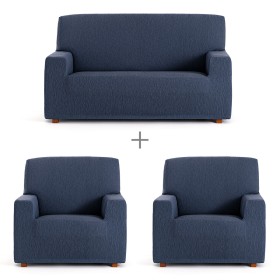 Sofabezug-Set Eysa TROYA Blau 70 x 110 x 210 cm 3 Stücke von Eysa, Sofas & Lovechairs - Ref: D1606836, Preis: 100,43 €, Rabat...