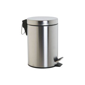 Pedal bin DKD Home Decor Silver 3 L by DKD Home Decor, Bathroom Bins - Ref: S3055858, Price: 8,19 €, Discount: %