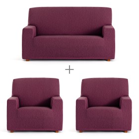 Sofa cover set Eysa TROYA Burgundy 70 x 110 x 210 cm 3 Pieces by Eysa, Sofas & Couches - Ref: D1606839, Price: 103,06 €, Disc...