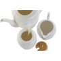 Théière DKD Home Decor Blanc Naturel Bambou Porcelaine de DKD Home Decor, Service à thé et à café - Réf : S3055871, Prix : 27...