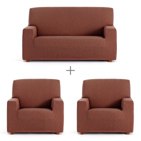 Sofabezug-Set Eysa TROYA Orange 70 x 110 x 210 cm 3 Stücke von Eysa, Sofas & Lovechairs - Ref: D1606840, Preis: 100,78 €, Rab...