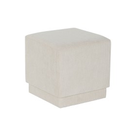 Fußstütze DKD Home Decor Beige Polyester Holz MDF 40 x 40 x 40 cm von DKD Home Decor, Fußhocker & Polsterhocker - Ref: S30559...