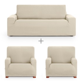 Sofabezug-Set Eysa ULISES Weiß 3 Stücke von Eysa, Zubehör für Stühle und Sofas - Ref: D1606841, Preis: 100,78 €, Rabatt: %