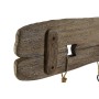 Wandgarderobe Home ESPRIT natürlich Metall Paulonia-Holz 99 x 3 x 31 cm von Home ESPRIT, Wandgarderoben - Ref: S3055950, Prei...