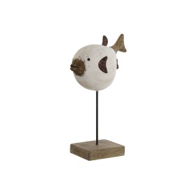 Figura Decorativa Home ESPRIT Blanco Natural Pez 17 x 8 x 27,3 cm de Home ESPRIT, Adornos - Ref: S3055965, Precio: 12,95 €, D...