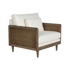 Sillón Home ESPRIT Blanco Natural 93 x 86 x 88 cm de Home ESPRIT, Sillas - Ref: S3055970, Precio: 685,07 €, Descuento: %