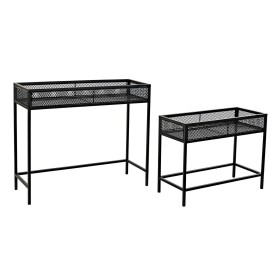 Set de pots de fleurs Home ESPRIT Noir Métal 70 x 25 x 60 cm de Home ESPRIT, Cache-pots - Réf : S3055987, Prix : 66,54 €, Rem...