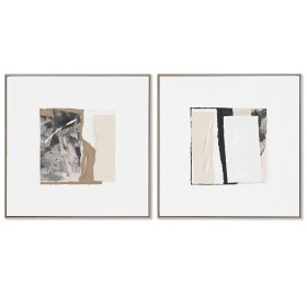 Painting Home ESPRIT Abstract Urban 82,3 x 4,5 x 82,3 cm (2 Units) by Home ESPRIT, Prints on Canvas - Ref: S3056008, Price: 1...