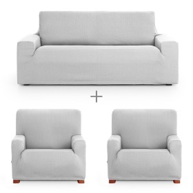 Sofabezug-Set Eysa ULISES Perlgrau 3 Stücke von Eysa, Zubehör für Stühle und Sofas - Ref: D1606847, Preis: 96,39 €, Rabatt: %