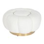 Repousa pés Home ESPRIT Branco Poliéster Metal 65 x 65 x 35 cm de Home ESPRIT, Pufes e repousa-pés - Ref: S3056025, Preço: 10...