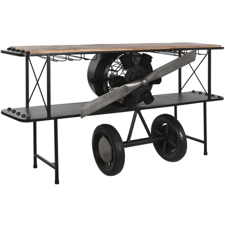 Consola Home ESPRIT Marrón Negro Madera Metal 191 x 58 x 96 cm de Home ESPRIT, Mesas - Ref: S3056095, Precio: 636,06 €, Descu...