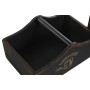 Jogo de Bandejas Home ESPRIT Preto Madeira de abeto 35 x 22 x 18 cm | Tienda24 - Global Online Shop Tienda24.eu