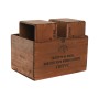 Cajas de almacenamiento Home ESPRIT Marrón Madera de abeto 35 x 25 x 20 cm 3 Piezas de Home ESPRIT, Cajas y arcones de almace...