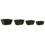 Caixas de arrumação Home ESPRIT Preto Madeira de abeto 34 x 26 x 18 cm 4 Peças de Home ESPRIT, Caixas e baús de arrumação - R...