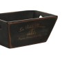 Caixas de arrumação Home ESPRIT Preto Madeira de abeto 34 x 26 x 18 cm 4 Peças de Home ESPRIT, Caixas e baús de arrumação - R...