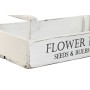 Caixas de arrumação Home ESPRIT Branco Madeira de abeto 39 x 19 x 12 cm 3 Peças de Home ESPRIT, Caixas e baús de arrumação - ...