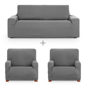 Sofa cover set Eysa ULISES Grey 3 Pieces by Eysa, Chair and sofa accessories - Ref: D1606853, Price: 96,28 €, Discount: %