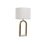 Desk lamp Home ESPRIT White Golden Marble Iron 50 W 220 V 38 x 38 x 70 cm by Home ESPRIT, Bedside and Table Lamps - Ref: S305...