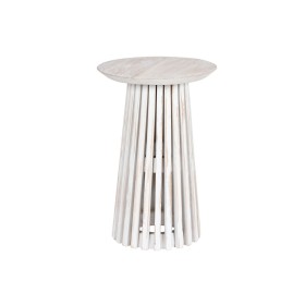 Petite Table d'Appoint Home ESPRIT Blanc bois mindi 40 x 40 x 60 cm de Home ESPRIT, Tables - Réf : S3056154, Prix : 231,32 €,...