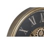 Horloge Murale Home ESPRIT Noir Doré Verre Fer 80 x 9,5 x 80 cm de Home ESPRIT, Pendules murales - Réf : S3056160, Prix : 158...