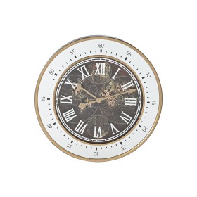 Reloj de Pared Home ESPRIT Marrón Dorado Cristal Hierro 59 x 8,5 x 59 cm de Home ESPRIT, Relojes de pared - Ref: S3056161, Pr...