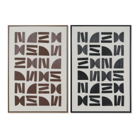 Cadre Home ESPRIT Marron Noir Beige Abstrait Moderne 63 x 3,8 x 93 cm (2 Unités) de Home ESPRIT, Impressions sur toile - Réf ...