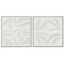 Pintura Home ESPRIT Branco Bege Abstrato Escandinavo 83 x 4,5 x 83 cm (2 Unidades) | Tienda24 - Global Online Shop Tienda24.eu