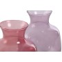 Vase Home ESPRIT Pink Lilac Crystal 19 x 19 x 36 cm (2 Units) by Home ESPRIT, Vases - Ref: S3056242, Price: 25,71 €, Discount: %