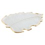 Centre de Table Home ESPRIT Transparent Doré Tropical Feuille d'une plante 28 x 20 x 2 cm de Home ESPRIT, Objets de décoratio...