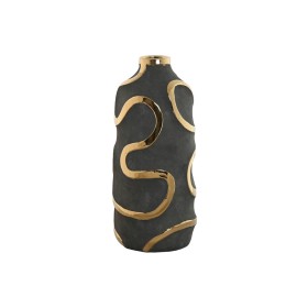 Vase Home ESPRIT Grey Golden Stoneware Abstract Modern 19 x 19 x 45 cm by Home ESPRIT, Vases - Ref: S3056322, Price: 37,52 €,...