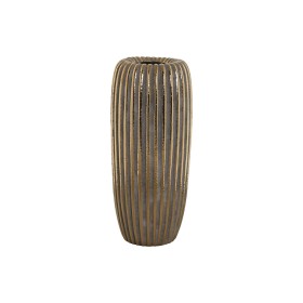 Buy Vase Home ESPRIT Golden Stoneware Modern 17 x