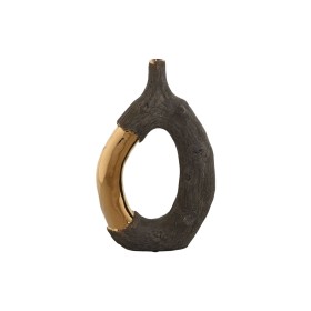 Vaso Home ESPRIT Castanho Dourado Grés Moderno 20 x 8 x 31 cm de Home ESPRIT, Jarrões - Ref: S3056332, Preço: 15,38 €, Descon...