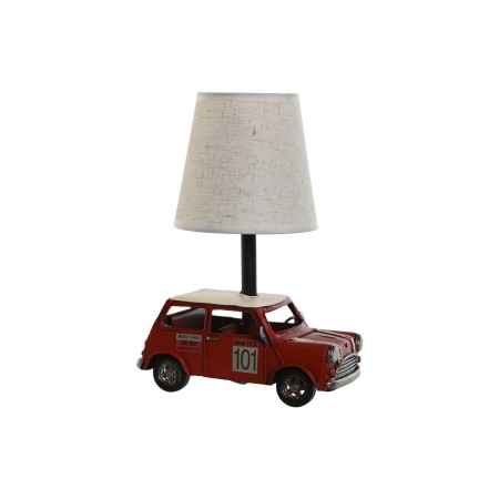 Lampe de bureau Home ESPRIT Blanc Rouge Lin Métal 20 x 14 x 27 cm de Home ESPRIT, Lampes de chevet - Réf : S3056366, Prix : 2...