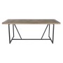 Mesa de Jantar Home ESPRIT Preto Natural Metal Abeto 195 x 90 x 76 cm de Home ESPRIT, Jogos de móveis - Ref: S3056381, Preço:...