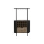 Bottle rack Home ESPRIT Black Natural Metal Fir 90 x 36 x 150 cm by Home ESPRIT, Shelves and supports - Ref: S3056385, Price:...