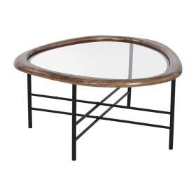 Table Basse Home ESPRIT Marron Noir Naturel Verre Bois d'épicéa 76 x 81 x 38 cm de Home ESPRIT, Tables - Réf : S3056387, Prix...