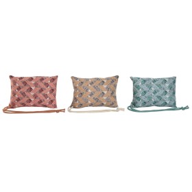 Coussin Home ESPRIT Marron Turquoise Corail 30 x 10 x 20 cm (3 Unités) de Home ESPRIT, Coussins - Réf : S3056431, Prix : 27,6...