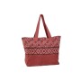 Bolso Mujer Home ESPRIT Rojo Verde Coral 55 x 14 x 35 cm (3 Unidades) de Home ESPRIT, Shoppers y bolsos de hombro - Ref: S305...