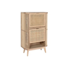 Shoe Rack Home ESPRIT Golden Natural Rattan Fir wood Tropical 70 x 29 x 115 cm by Home ESPRIT, Shoe organisers - Ref: S305645...